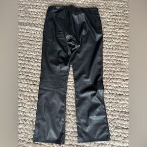 Velvet Black Faux leather pants